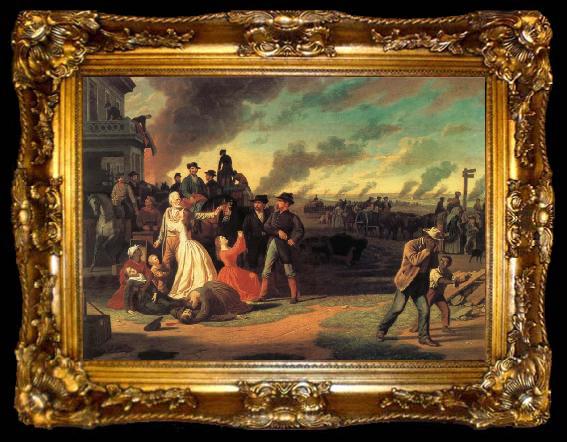 framed  George Caleb Bingham Order NO.11, ta009-2